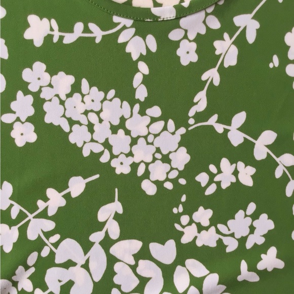 Michael Kors green floral sleeveless tank top size s - Picture 3 of 10